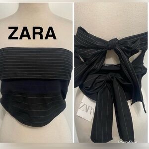 ZARA Black Strapless Women's Top - Size S- NEW